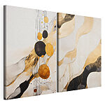Impression sur toile modulaire Abstraction artistique aux couleurs contrastées