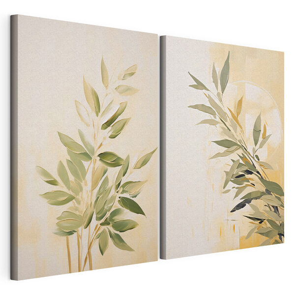 Peinture représentant une plante Impression sur toile modulaire Peinture représentant une plante