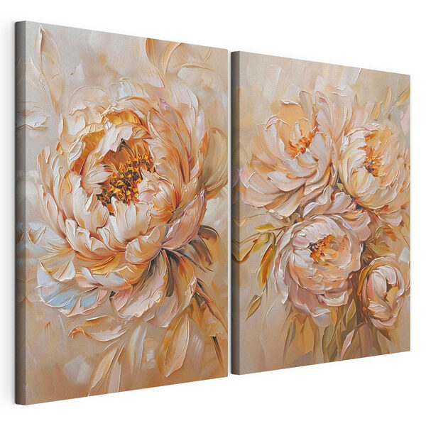 Peinture de fleurs sur toile Impression sur toile modulaire Peinture de fleurs sur toile
