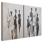 Impression sur toile modulaire Groupe de personnes dans différentes poses