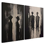 Impression sur toile modulaire Tableau représentant un couple