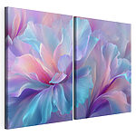 Impression sur toile modulaire De magnifiques tons pastel dans un motif floral