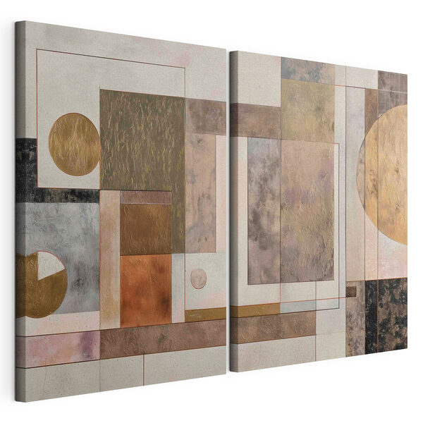 Paire d'œuvres d'art Impression sur toile modulaire Paire d'œuvres d'art