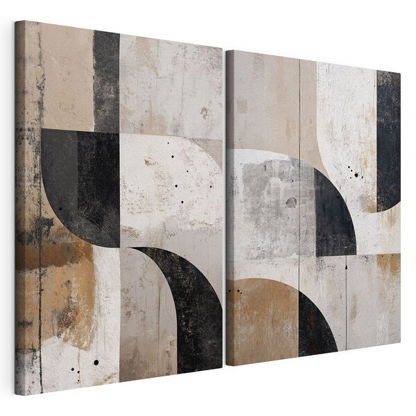 Paire d'œuvres d'art Impression sur toile modulaire Paire d'œuvres d'art