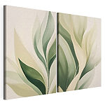 Impression sur toile modulaire Les teintes douces de l'élégance de la nature