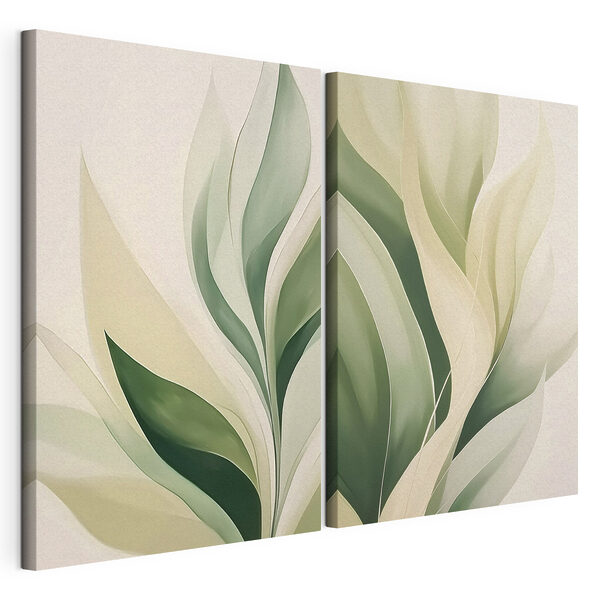 Les teintes douces de l'élégance de la nature Impression sur toile modulaire Les teintes douces de l'élégance de la nature