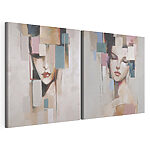 Impression sur toile modulaire Tableau représentant une femme