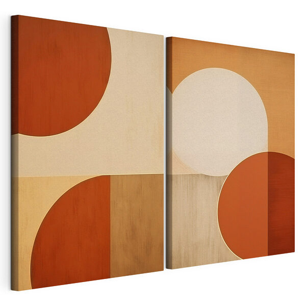 Collage d'un tableau Impression sur toile modulaire Collage d'un tableau
