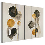 Impression sur toile modulaire Dessin de cercles et de lignes