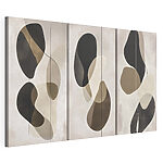 Impression sur toile modulaire Formes abstraites dans des tons neutres