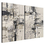 Impression sur toile modulaire Lignes abstraites dans des tons neutres