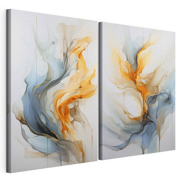 Impression sur toile modulaire Deux images d'un tableau