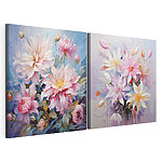 Impression sur toile modulaire Peinture de fleurs sur toile