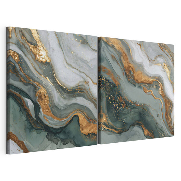 Impression sur toile modulaire Motifs fluides aux couleurs vives