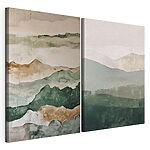 Impression sur toile modulaire Des nuances superposées dans des compositions sereines