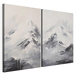 Impression sur toile modulaire Peinture représentant une chaîne de montagnes