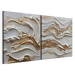 Impression sur toile modulaire De légères ondulations dans la texture de la peinture
