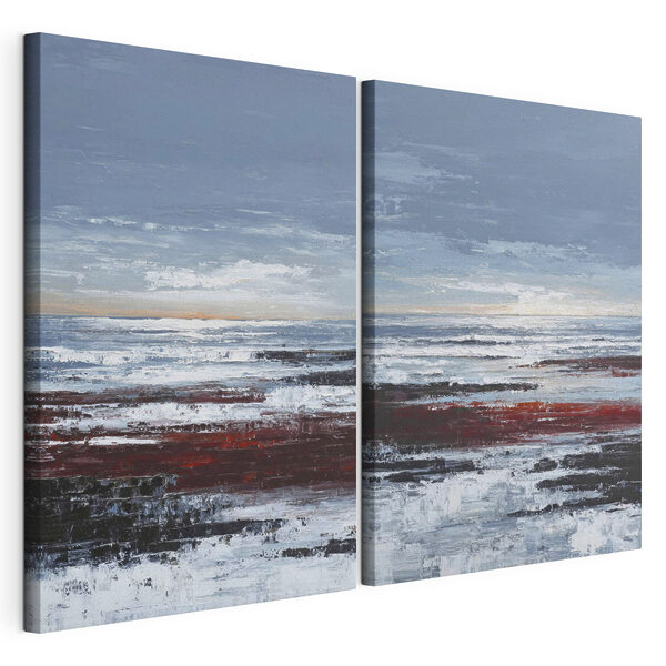 Tableau représentant une plage Impression sur toile modulaire Tableau représentant une plage