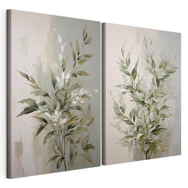 Peinture représentant une plante Impression sur toile modulaire Peinture représentant une plante