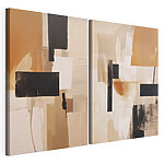 Impression sur toile modulaire Peinture représentant deux places