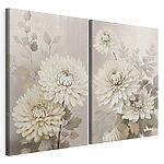 Impression sur toile modulaire Fleurs aux teintes délicates