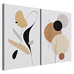 Impression sur toile modulaire Deux images d'œuvres d'art