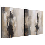 Impression sur toile modulaire Figures abstraites aux couleurs sobres