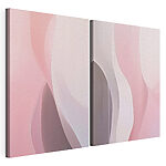 Impression sur toile modulaire Des teintes douces dans des motifs abstraits fluides