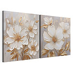 Impression sur toile modulaire Une illustration florale élégante qui s'intègre à tous les intérieurs