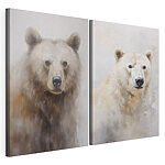 Impression sur toile modulaire Peinture représentant un ours
