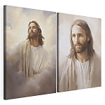 Impression sur toile modulaire Tableau représentant un homme vêtu d'une robe blanche