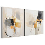 Impression sur toile modulaire Deux tableaux de couleurs différentes