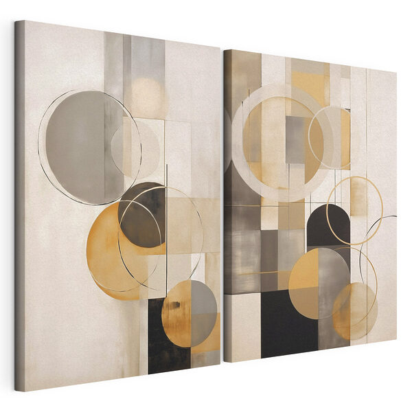 Paire d'œuvres d'art Impression sur toile modulaire Paire d'œuvres d'art