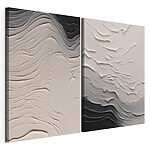Impression sur toile modulaire Des textures fluides dans des tons neutres