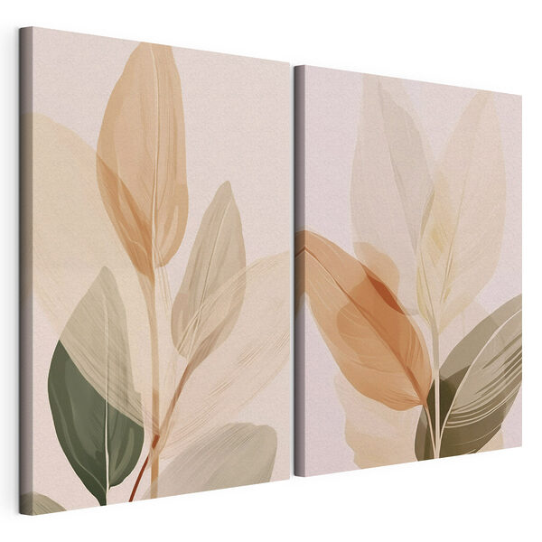 Impression sur toile modulaire Les teintes douces de la beauté de la nature