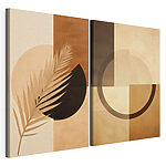 Impression sur toile modulaire Paire d'œuvres d'art