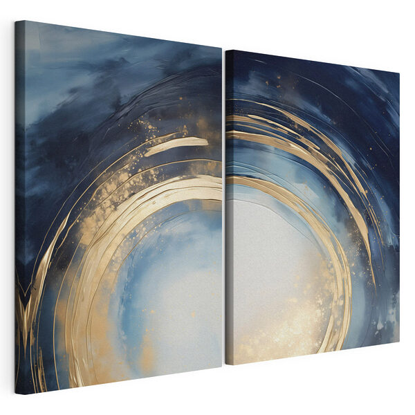 Des tourbillons de couleurs et une harmonie de lumières Impression sur toile modulaire Des tourbillons de couleurs et une harmonie de lumières