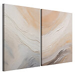 Impression sur toile modulaire Des traits délicats aux couleurs douces