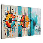 Impression sur toile modulaire Trois œuvres d'art