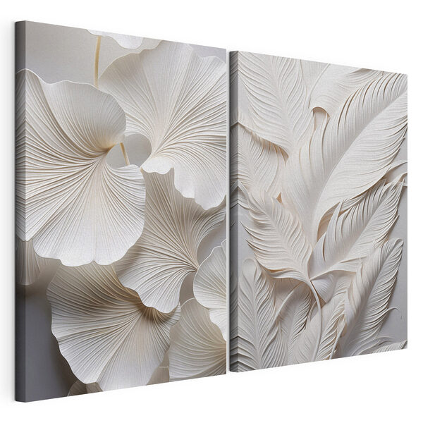 Motif en papier complexe inspiré de la nature Impression sur toile modulaire Motif en papier complexe inspiré de la nature