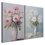 Impression sur toile modulaire Peinture représentant des fleurs dans un vase