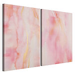 Impression sur toile modulaire Des teintes douces s'harmonisent avec des transitions fluides