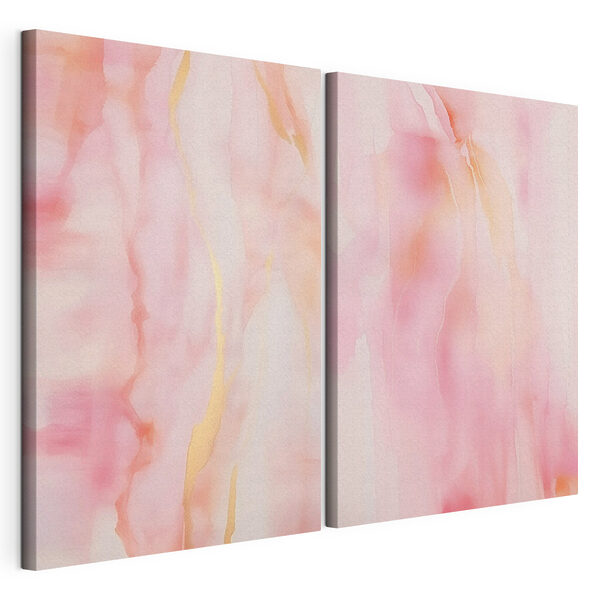 Des teintes douces s'harmonisent avec des transitions fluides Impression sur toile modulaire Des teintes douces s'harmonisent avec des transitions fluides