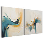 Impression sur toile modulaire Deux tableaux de couleurs différentes