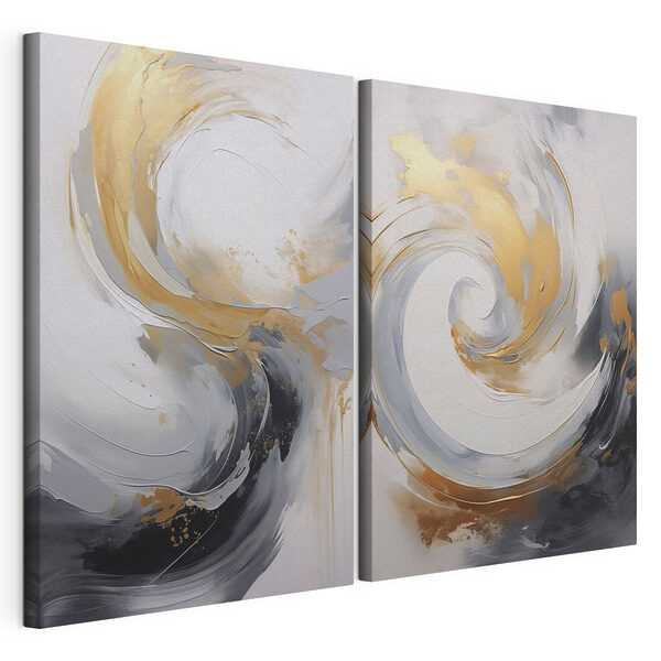Impression sur toile modulaire Deux images d'un tableau