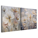 Impression sur toile modulaire Fleurs délicates aux teintes douces