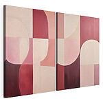 Impression sur toile modulaire Deux tableaux de couleurs différentes