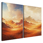 Impression sur toile modulaire Capture d'écran d'un tableau représentant un paysage désertique