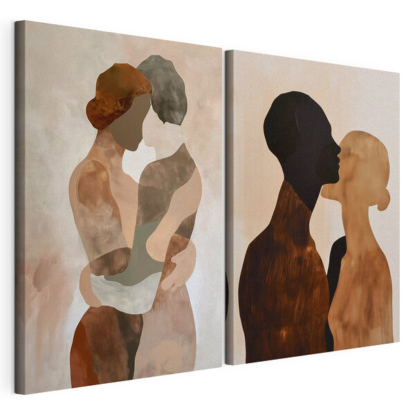 Impression sur toile modulaire Deux photos représentant un couple (UGS : m01141) Impression sur toile modulaire Impression sur toile modulaire Deux photos représentant un couple (UGS : m01141)