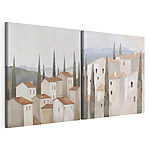 Impression sur toile modulaire Peinture représentant un village